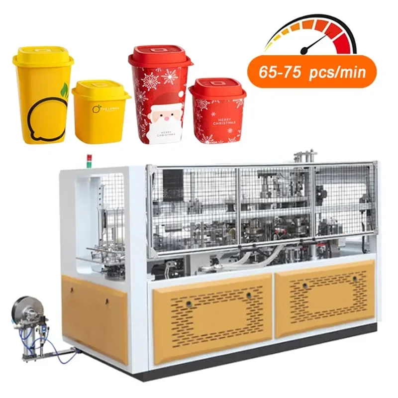 disposable 120pcs/min paper cup making machine 42 mm bottom paper plate and cup making machine for paper cups