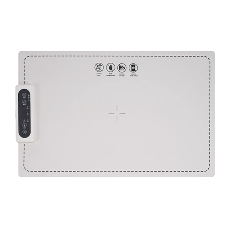 Estera calentadora de alimentos con temperatura ajustable, estera calentadora de alimentos portátil enrollable para alimentos, enchufe europeo