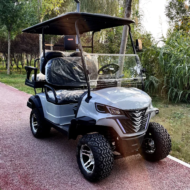 Off-Road Hunting Vehicle For Sale 4 Seat 60V Battery Multi-Purpose Golf Cart With Cup Holders And Under Seat Storage