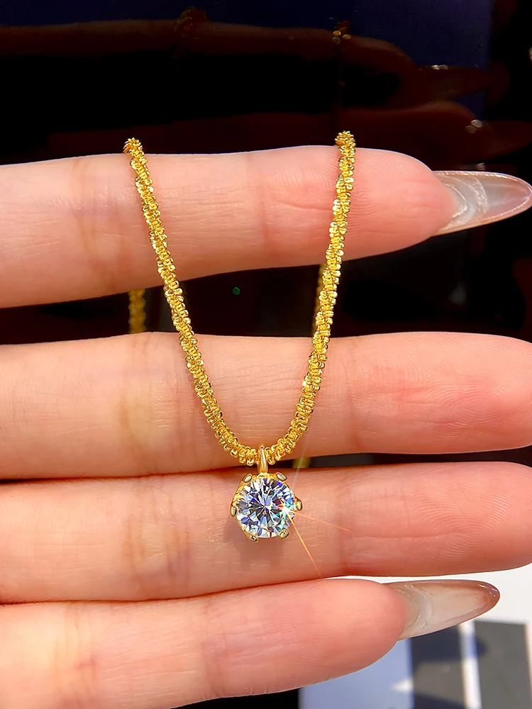 925 فضة البساطة الأزياء الكلاسيكية الزركون تألق قلادة للنساء الذكرى حزب جودة عالية غرامة المجوهرات