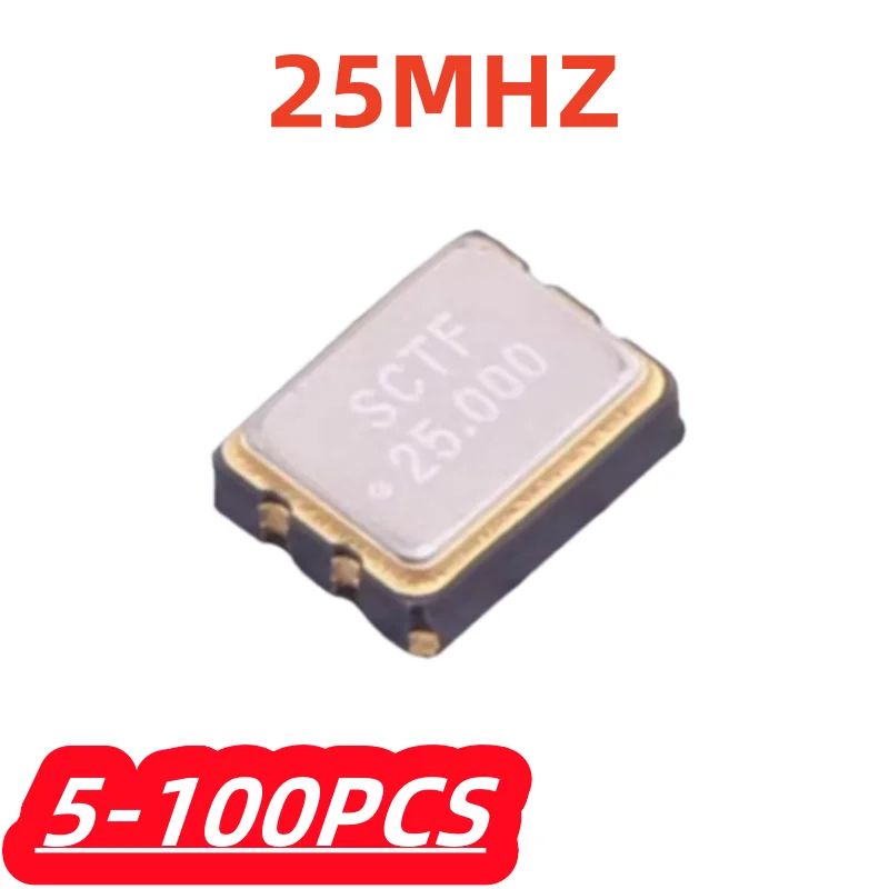 5-100 Teile/los SCTF SX3M25.000E20F30THN Aktive SMD Quarzoszillator SMD3225-4P 25MHZ 1,2V
