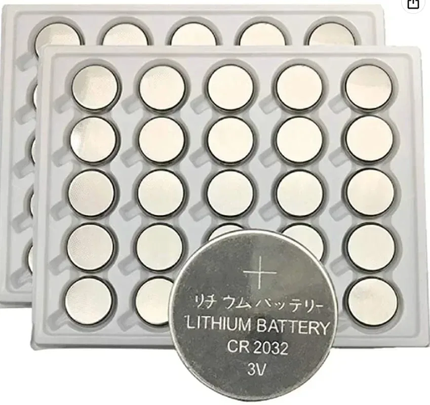 25/50PCS CR2032 CR 2032 CR2032 Button Battery 3V Lithium Battery For Toys Calculator Car Watch Remote Control Button Coin Cell