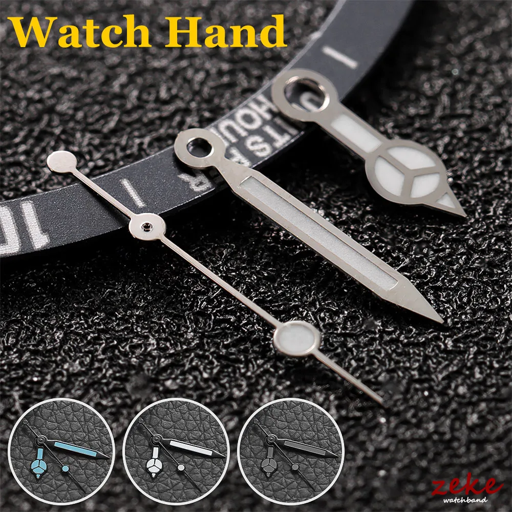 NH35 Watch Hands NH34 NH35A NH36 7S36 4R36 Blue Silver White Submariner Mercedes Diver Aiguille Needles Luminous for Seiko Part