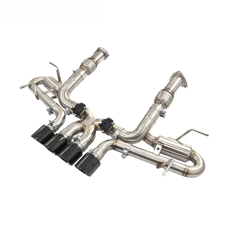 

Stainless Steel Valve Catback Exhaust Muffler For Corvette C8 Z06