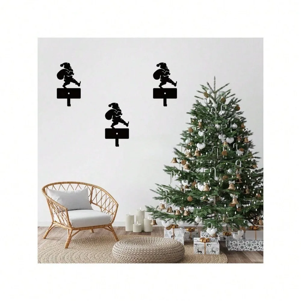 

Metal Santa Hook for Keys Belt Wall Decor Christmas Ornament Holiday Hanging