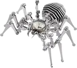 Metal 3D Time Spider Model Kit Stainless Vertical Saw DIY Handmade Assembly Detachable Toys Mechanical Insect Ornament Crafts
