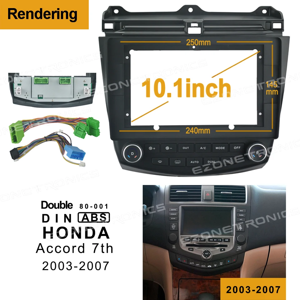 

10.1 Inch Double DIN Installation Dash Kit For HONDA Accord 7th 2003-2007 Install Mount kit Car Frame Car Stereo