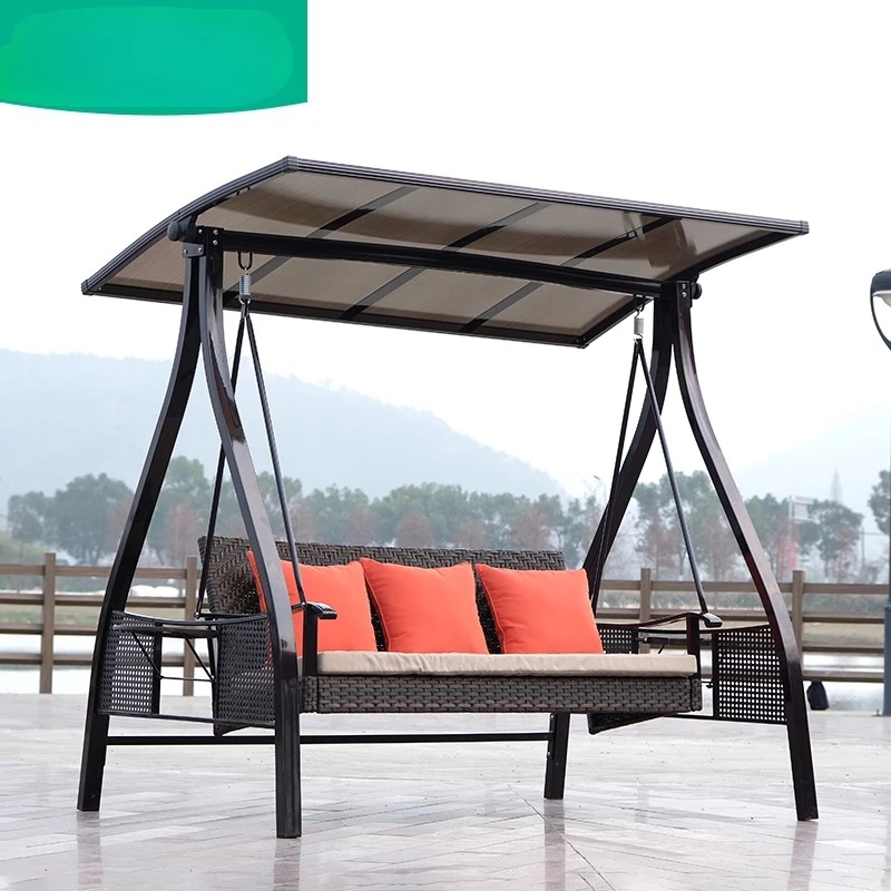 Уличные качели Солнечный свет Кресло-качалка Алюминиевый балкон Открытый отдых Интернет-знаменитость Подвесное кресло Двор Двойные качели