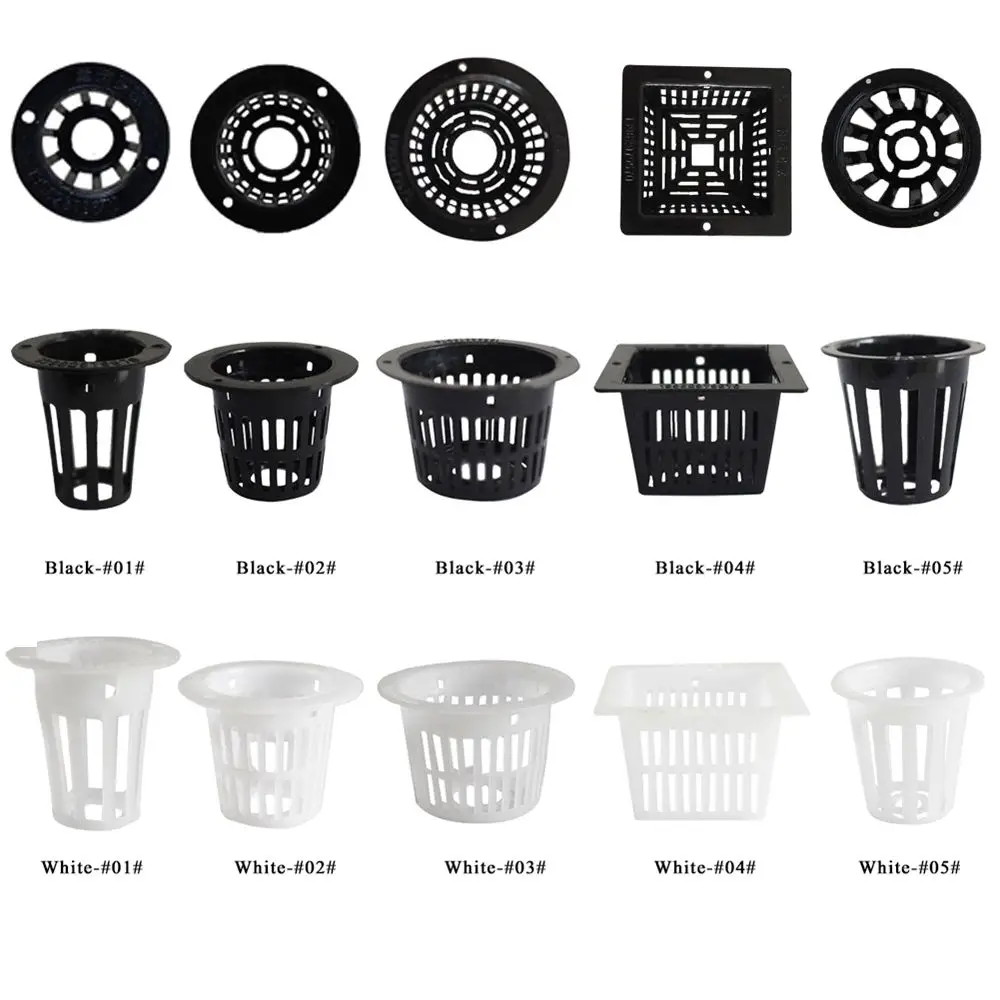 10pcs Heavy Duty Hydroponic Mesh Pot Net Cup Basket Hydroponic Aeroponic Plant Grow Garden Clone
