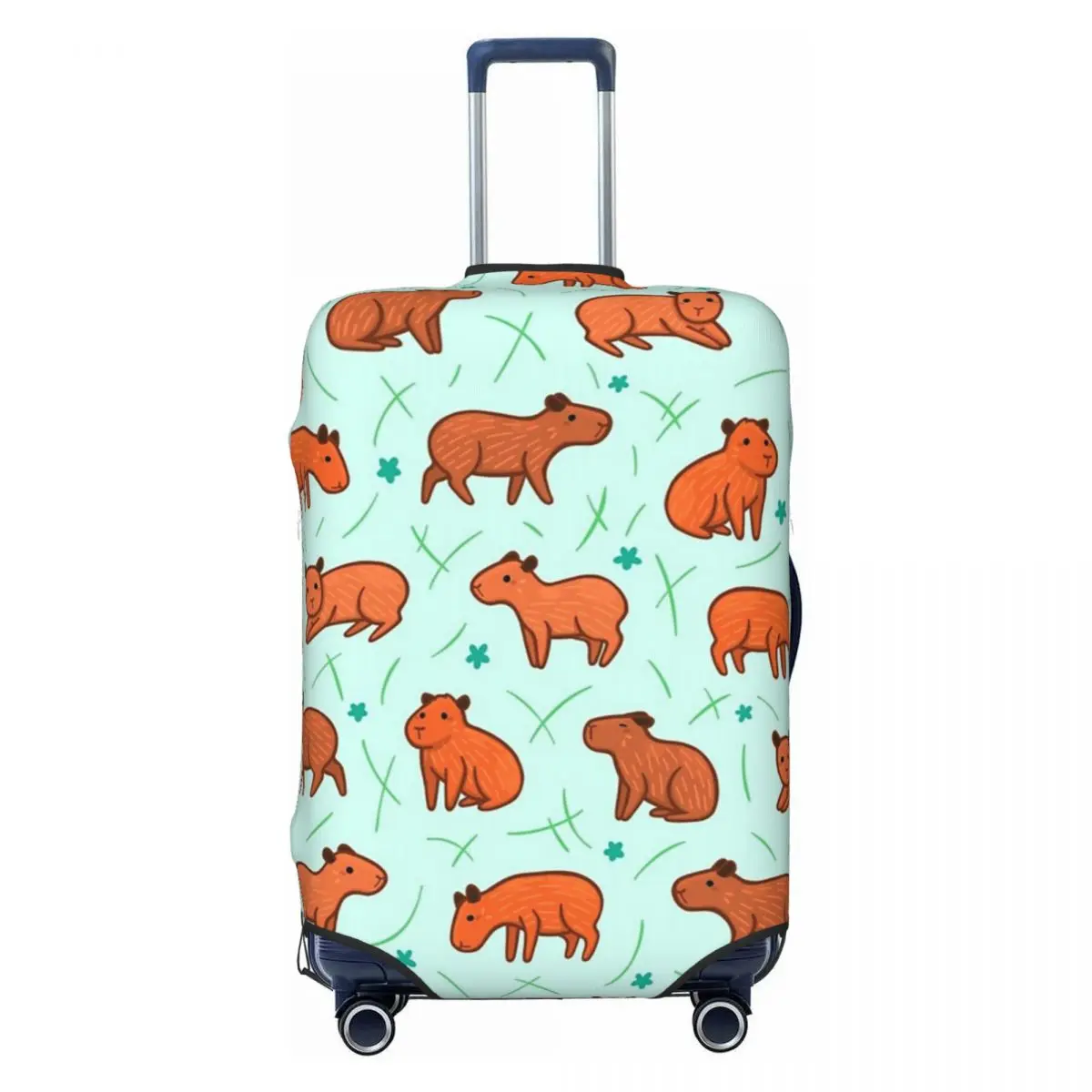 

Custom Kawaii Capybara Pattern Luggage Cover Protector Fashion Animal Lover Travel Suitcase Protective Cover for 18-32 Inch