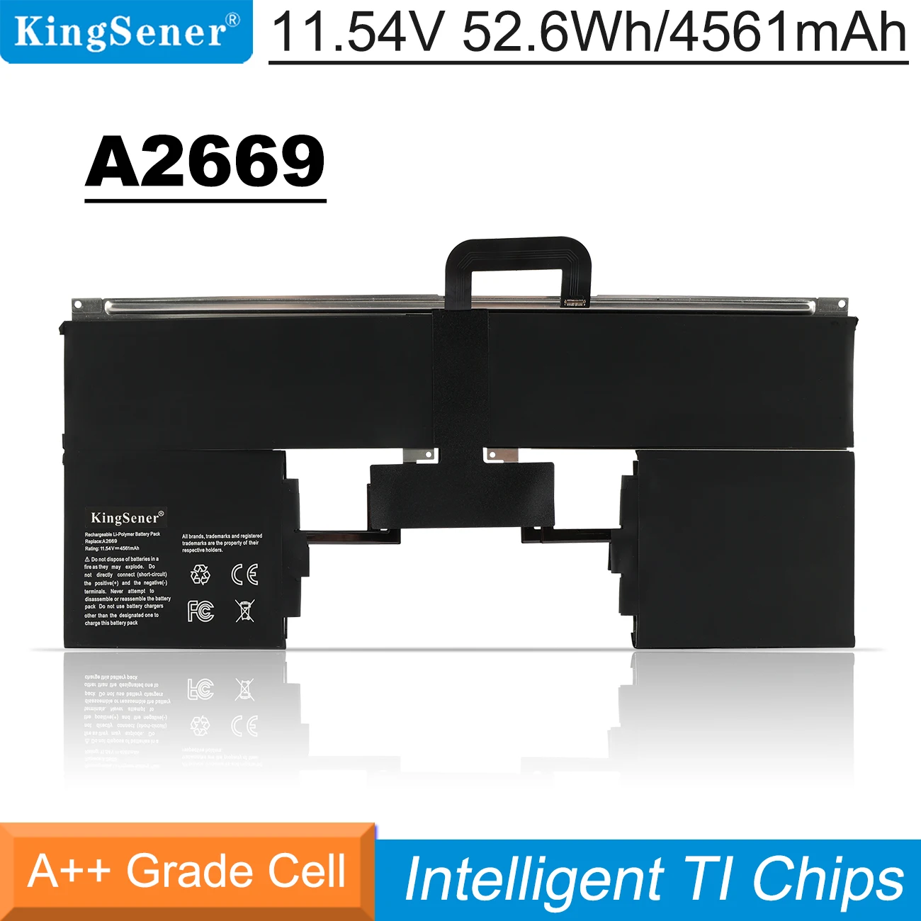 

KingSener New A2669 Laptop Battery For Apple MacBook Air 13 inch M2 A2681 2022 Year 11.54V 52.6WH 4561mAh Fast Delivery