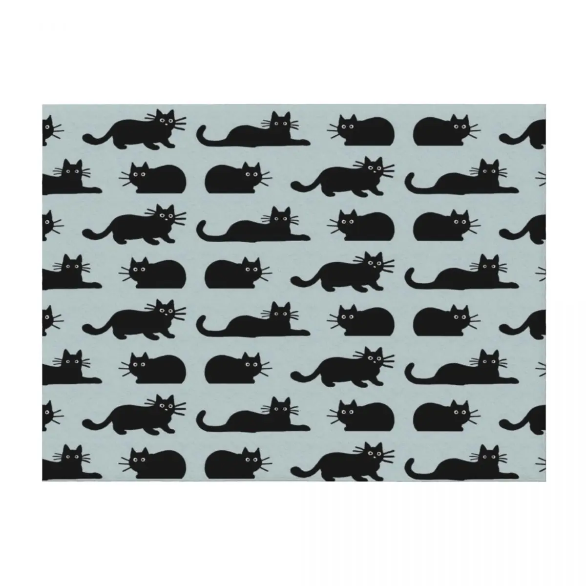 

Black Cat Throw Blanket Hair Kid'S Luxury Bed linens Blankets