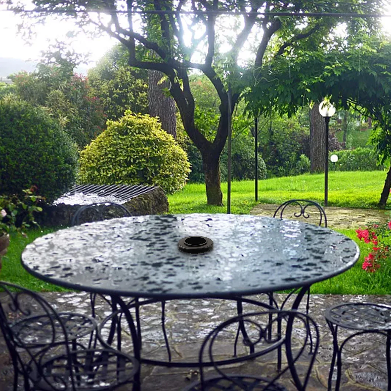 Ring Cap Set Hole Cover Awning Accessories Black Furniture Garden Outdoor Parasol Umbrella Plastic High Quality
