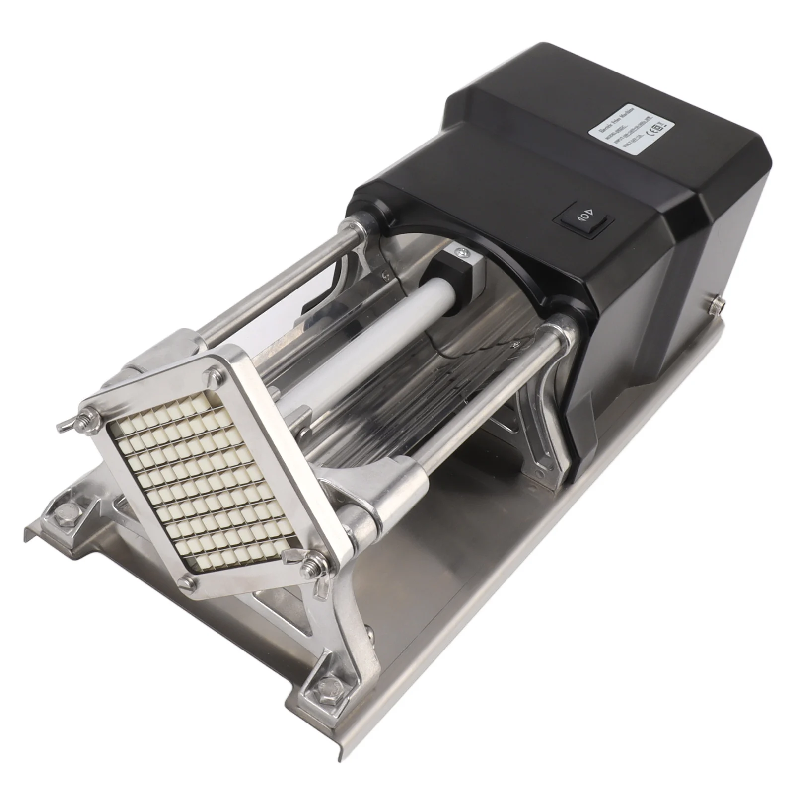 الفرنسية فراي القاطع آلة الضغط على زر التحكم الفولاذ المقاوم للصدأ 100-240 فولت الثقيلة آمنة الفرنسية فراي القاطع مع استبدال شفرات