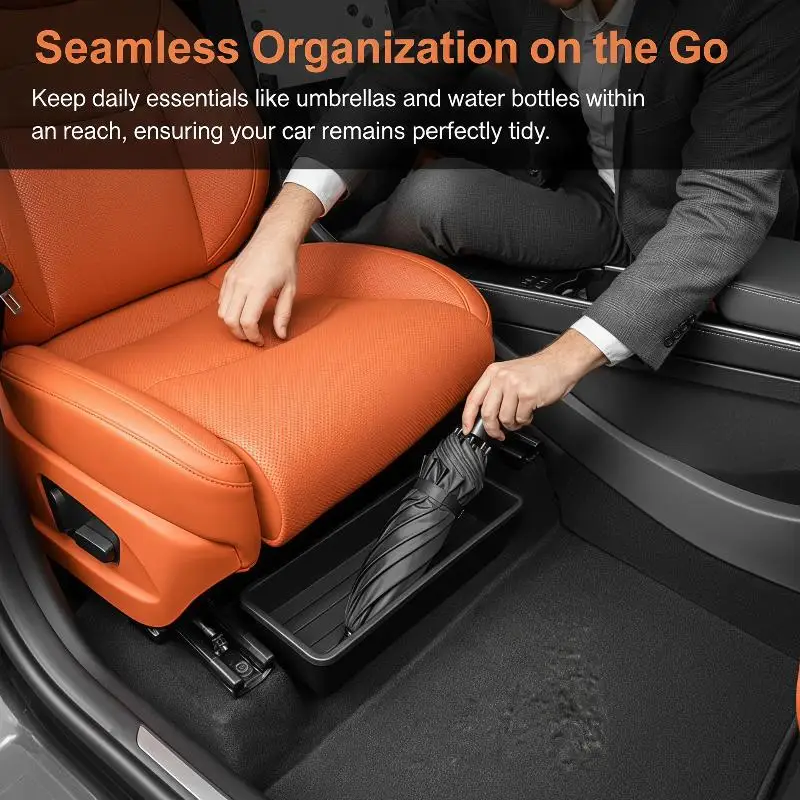 Caixa de Armazenamento Sob o Assento, Organizador Universal para Carro, Caixa de Armazenamento Removível, Estojo para Gadgets, Acessórios Universais