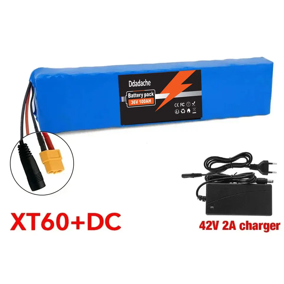 10S3P 36V 100Ah Oplaadbare lithiumbatterij 500W Power Modified Fiets elektrische scooter Voertuig met BMS