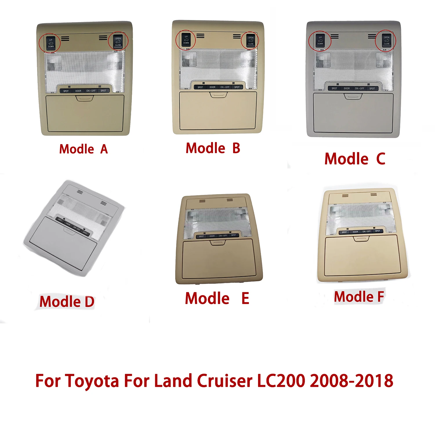

Reading Light For Toyota For Land Cruiser LC200 2008-2018 Indoor Light Headlight Replacement Reading Lignt for LC200