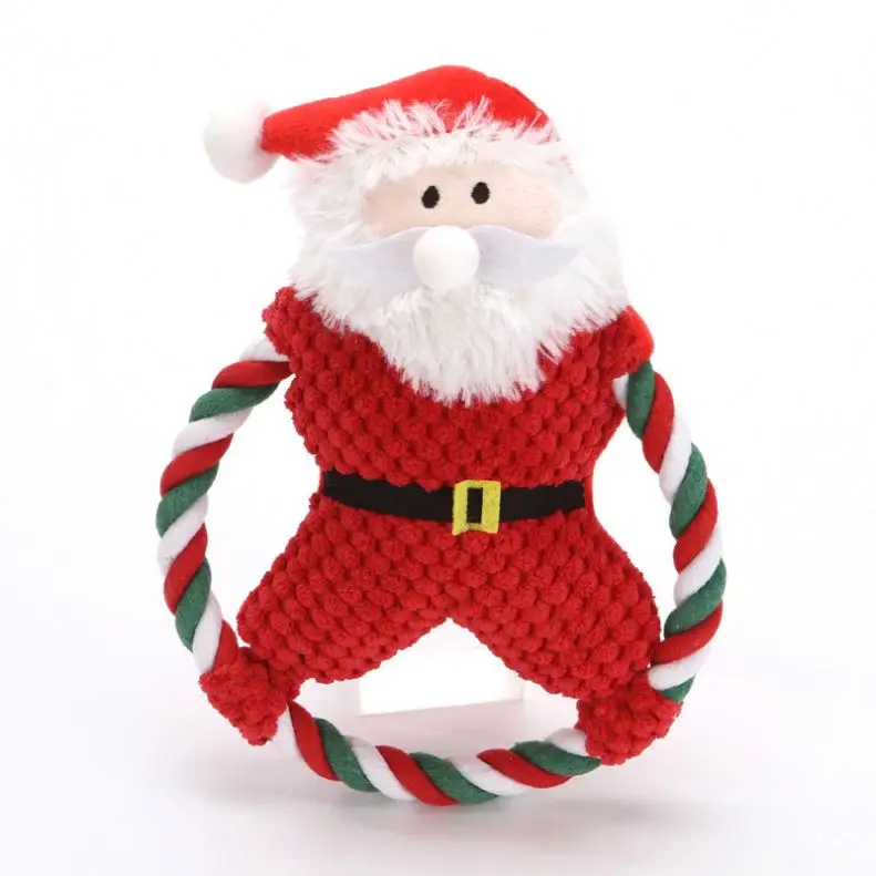 Best Selling Dog Christmas Toy Set Pet Cat Dog Chew Squeak Toy Durable Molar Dog Plush Pet Toy Wholesale