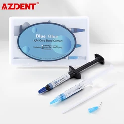 AZDENT Dental Orthodontic Adhesive Light Cure Blue Glue Kit Bonding System Etchant acid Gel Light Curing Adhesive Paste