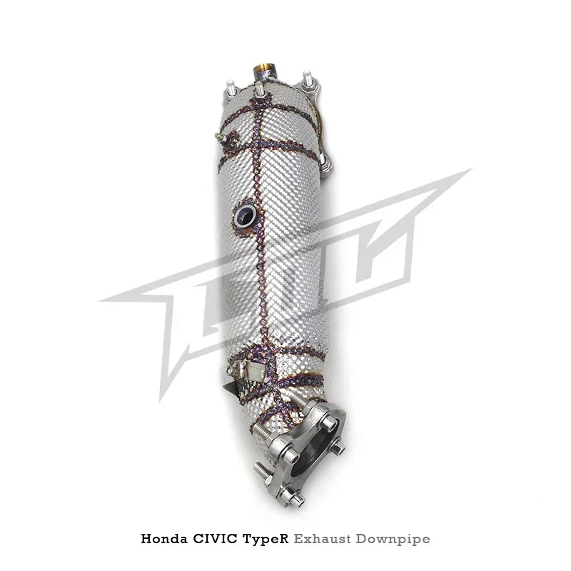 Section High flow Pipes branch downpipe Exhaust Pipe with For R/Type-R FL5 2.0T