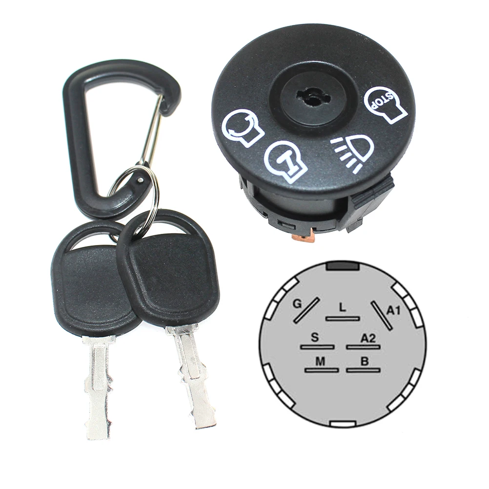 Chave do Interruptor de Ignição Motores John Deere Hpx Hpx Lt150 Lt160 Lt180 Ltr180 X300 X300r X304 X305r X310 X320 X324