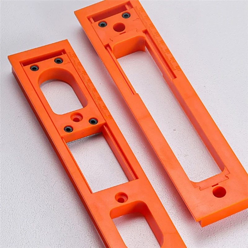 AAAN-Carpenter Slotting Template Router Jig Fits Most Doors For Installing Concealed 3D Hinge Slotting Template Tool