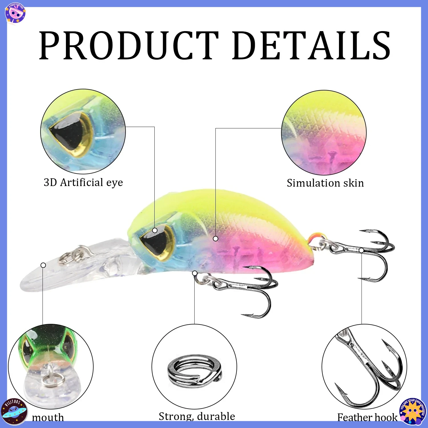 اليابان الساخن نموذج العائمة أسماك الصيد السحر 5.5 سنتيمتر 4 جرام اللسان الطويل Jerkbait باس بايك Carkbait Wobblers المهنية الطعم الثابت