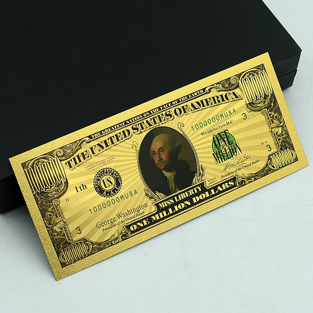 46 presidente degli stati uniti banconote d\'oro un milione di dollari l\'occhio di dio banconote da collezione Set completo 46 pezzi Souvenir di carte