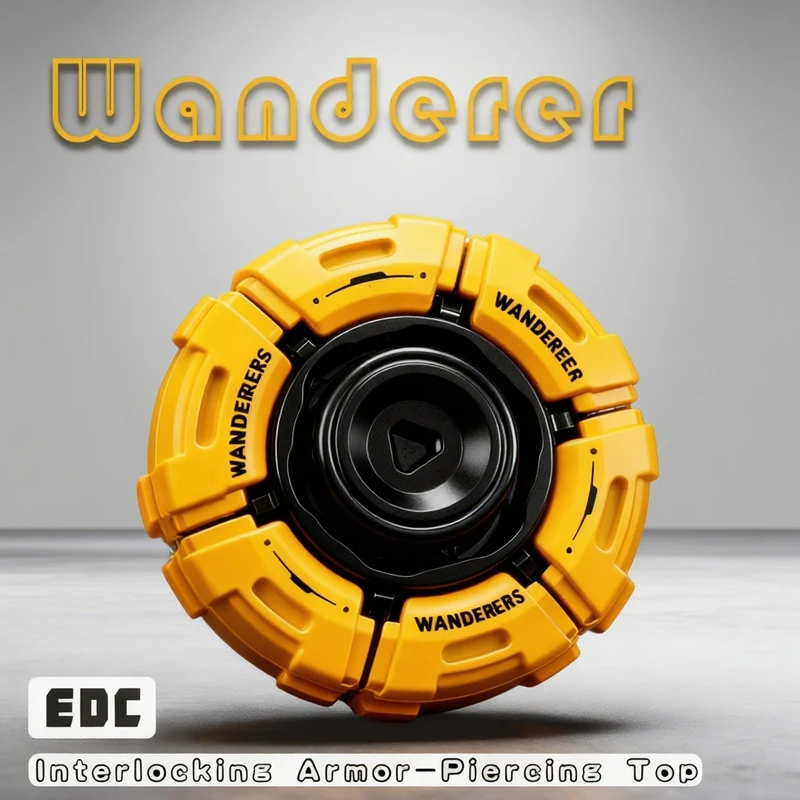 光るフィジェットスピナー EDCおもちゃ ストレス解消 不安解消 集中力向上ツール 大人と子供向け スムーズな回転 クールなアーマーオープニング