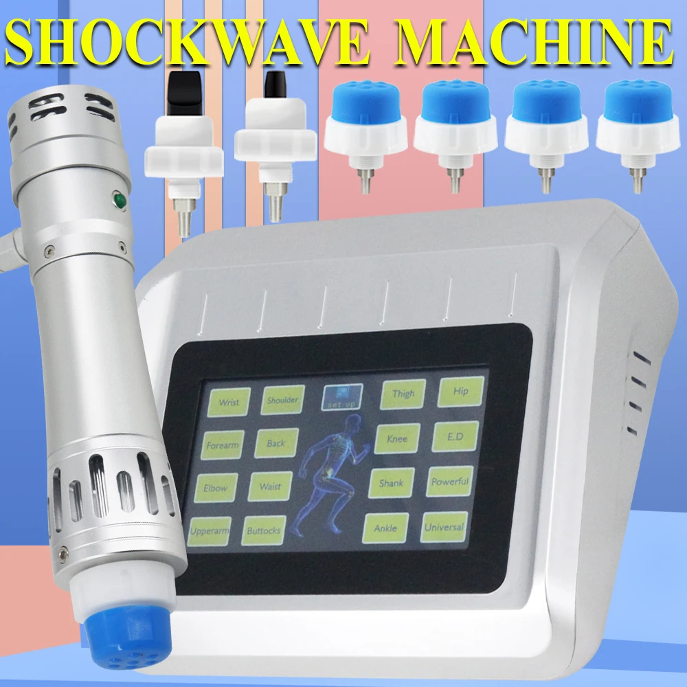 New Shockwave Therapy Machine Professional Shock Wave Massager Effective ED Treatment Muscle Back Pain Relief Massager 300MJ
