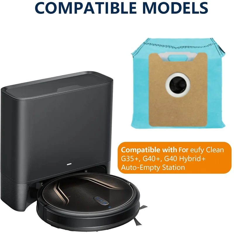 

14PCS Dust Bags Foreufy G35+,G40+,G40 Hybrid+ Robot Vacuum Cleaner Parts Replacement Non-Woven Dust Bag Garbage Bagb64b
