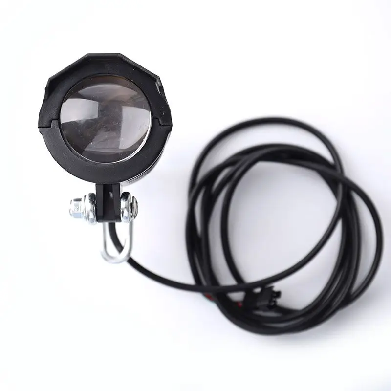 AliExpress 2 in 1  E-bike Light Headlight Input DC 36V 48V 60V Electric Scooter Handlebar Lamp Electric Scooter LED Front Light With Horn