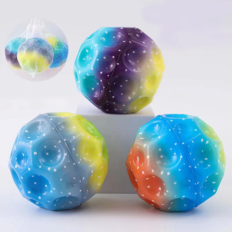 Extreme High Bouncing Ball Space Ball Children Toys Porous Ball Interactive Stress Relief Toy