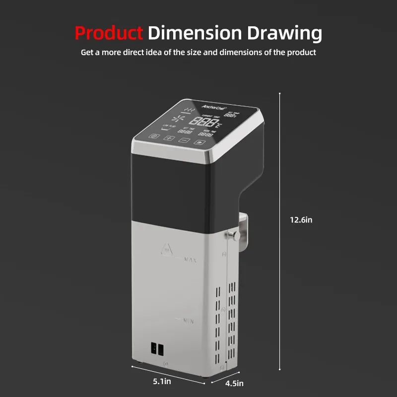 جهاز توزيع الغمر، آلة Sous Vide للمطاعم التجارية، فيديو سوس ذو سعة كبيرة، تسخين سريع، طباخ فيديو سوس