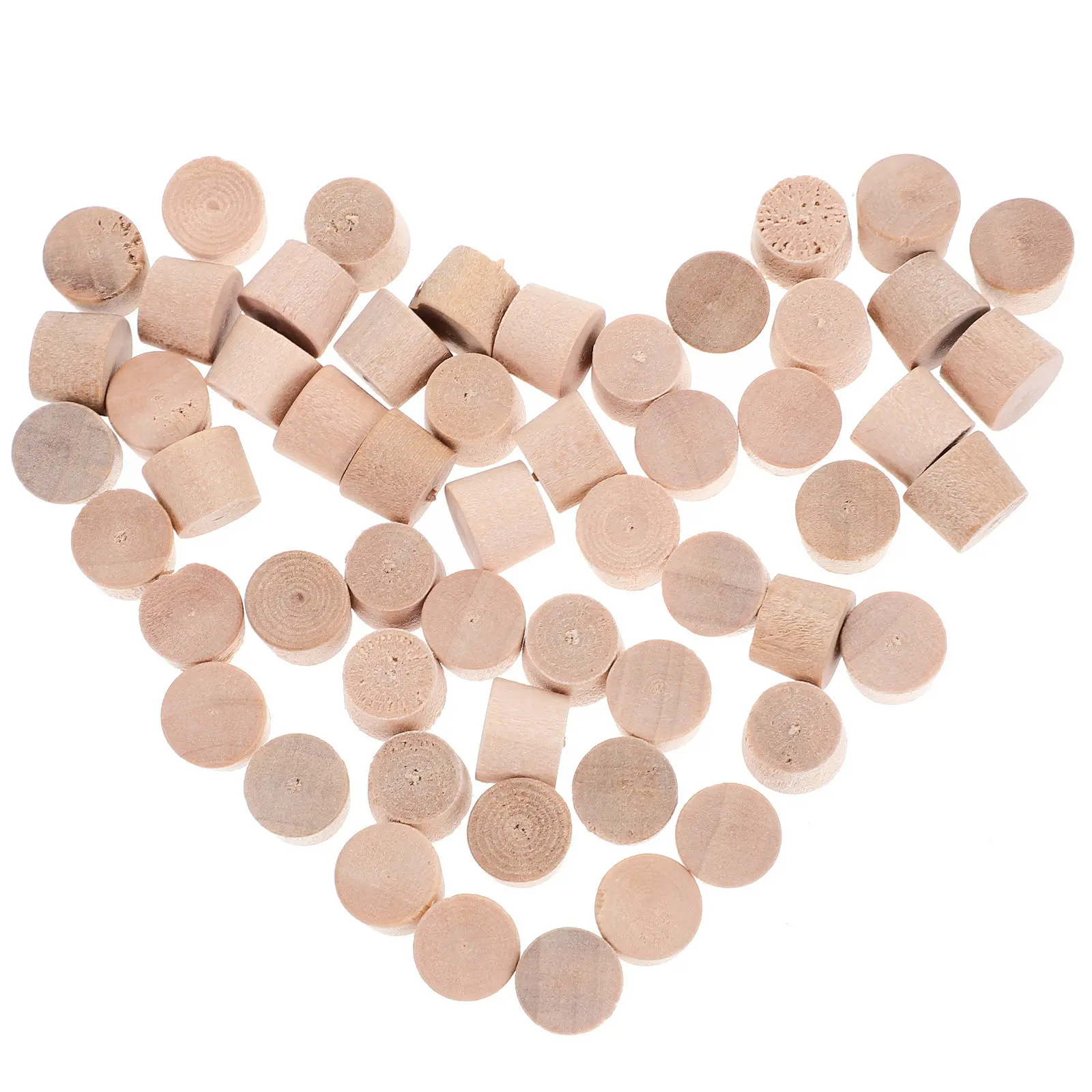 

50Pcs Wood Hole Caps Small Wooden Furniture Plugs Screw Hole Covers Decorative Wood Button Plugs Wooden Plug Button Plug
