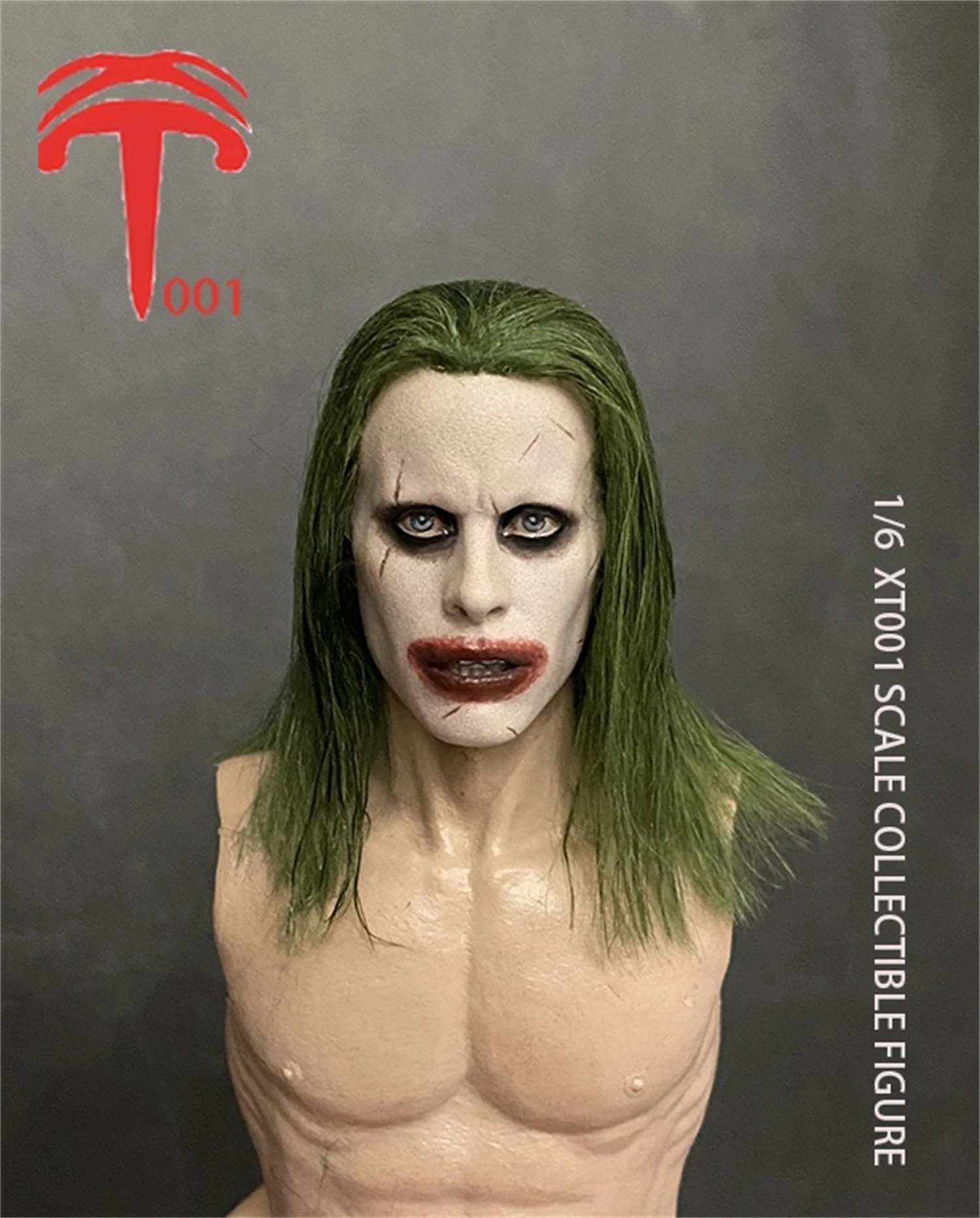 

XT001 1/6 Scale Plant Hair The Clown Jared Leto Head Sculpt Handmade Head Model DIY 12'' Action Figure