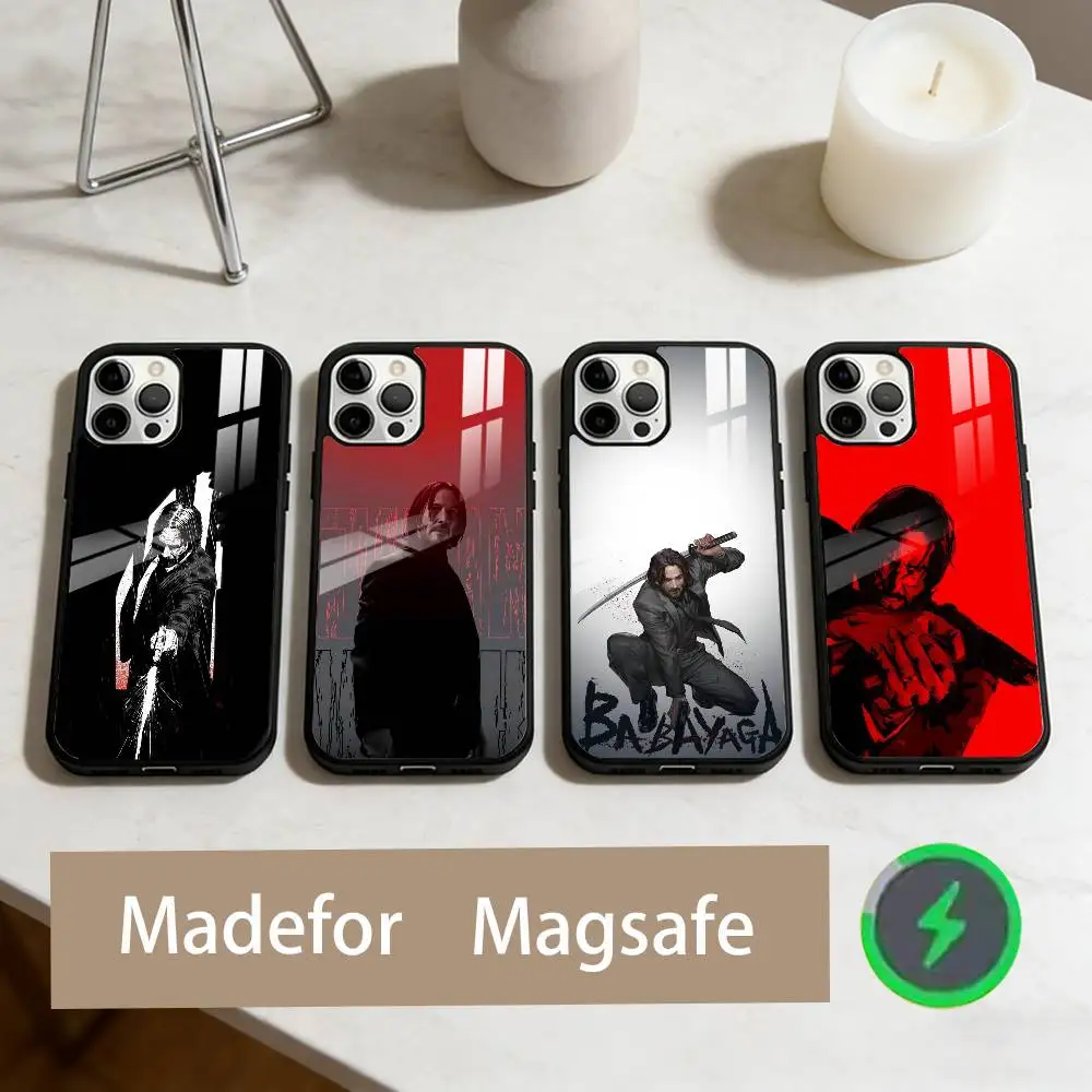 

C-Cool Movie John Wick Phone Case For iPhone17,16,15,14,13,12,11 Plus,Pro Max Magnetic For Magsafe Wireless Charging