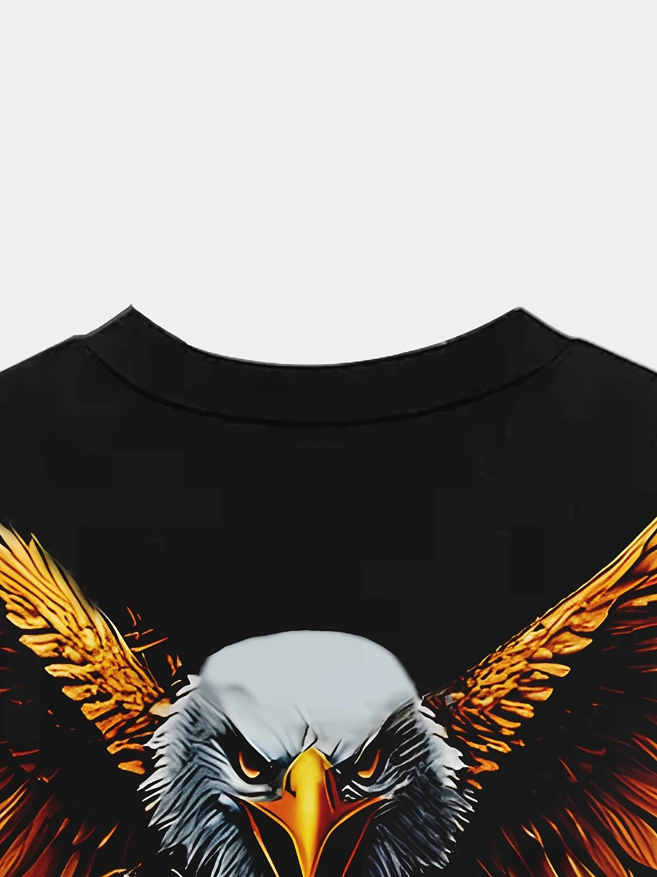 Herren American Eagle Motorrad-Print T-Shirt Lässiger O-Ausschnitt Kurzarm Vintage Biker Grafik-T-Shirt Streetwear Oberteil – Detail 6
