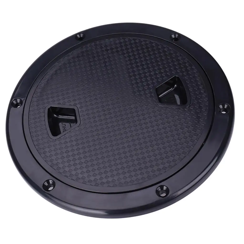 4 Inch Round Inspection Deck Cover - Tight Screw Out, Anti-corrosive Access Deck Plate - for Boat /Yacht Marine