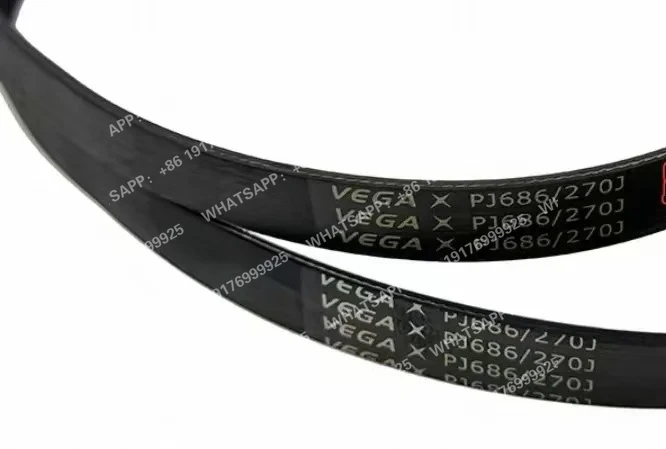 2 correas de transmisión para motor VEGA V-Belt 270J PJ686 10 nervaduras PJ686/270J