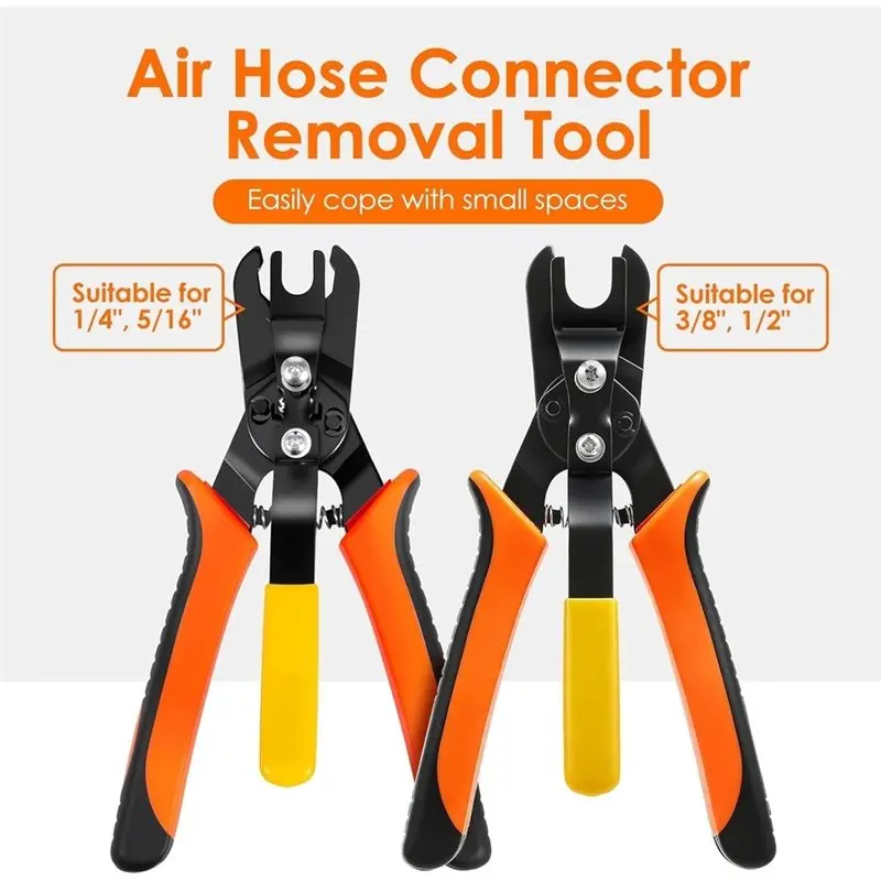 AB41-2Pcs Air Line Removal Tool Pliers, Push To Connect Fittings Disconnect Tool For 1/4