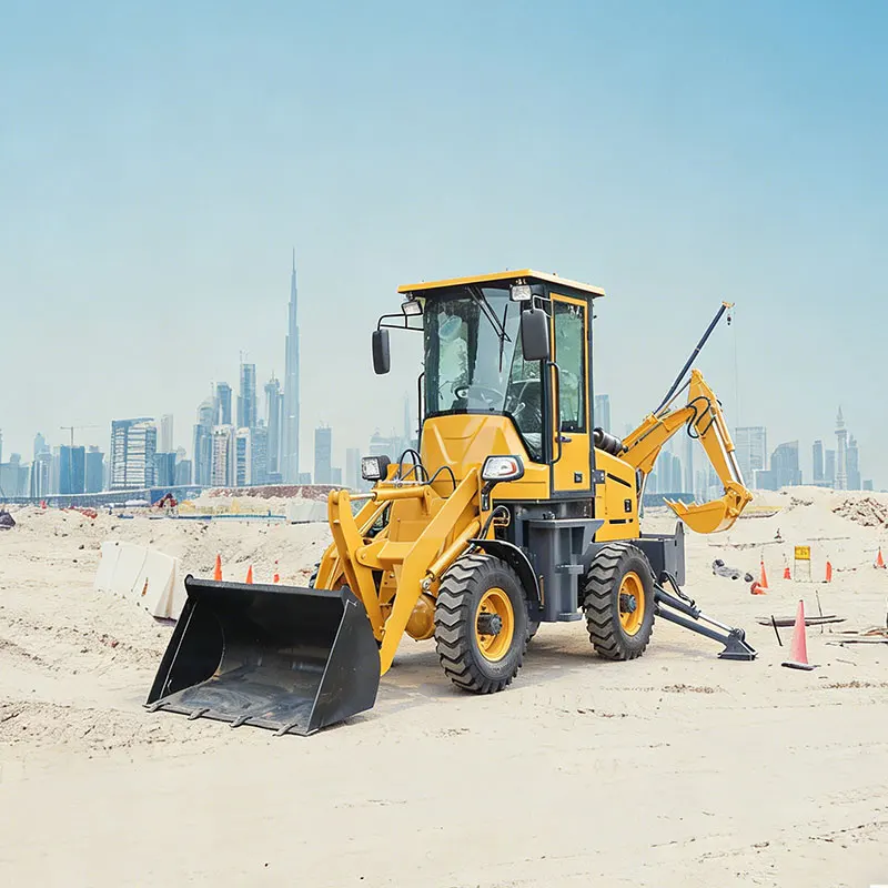 Customized Rollover Protection Anti Slip Steps Backhoe Loader With Japanese Engine Compact Tractor With Front Loader And Backhoe