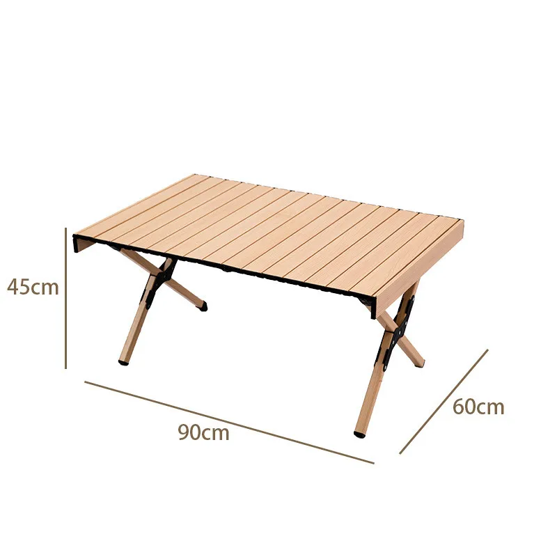 Egg Roll Table Outdoor Aluminum Alloy Mountainhiker Camping  Picnic 90CM Removable Installation Folding Portable Folding Table