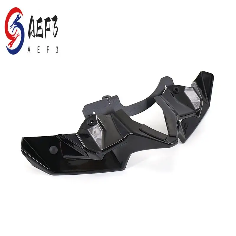 

AEF3-Motorcycle Naked Front Spoiler Winglet Aerodynamic Wing Kit Spoiler Parts For Kawasaki Z900 2020 2021 2022(Bright Black)