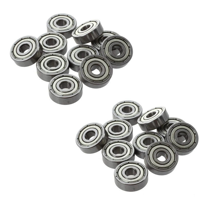 20 Pcs 625ZZ 5Mm X 16Mm X 5Mm Shielded Deep Groove Radial Ball Bearing