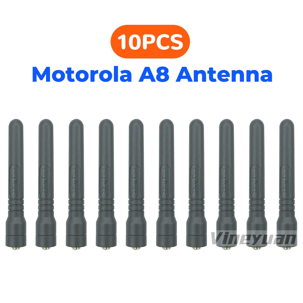 10PCS 9.5CM/3.74INCH PMAE4020A UHF 400-470MHz Standard Antenna for Motorola Mag One BPR40 A8 A6 GP3688 GP88S GP2000 Radios