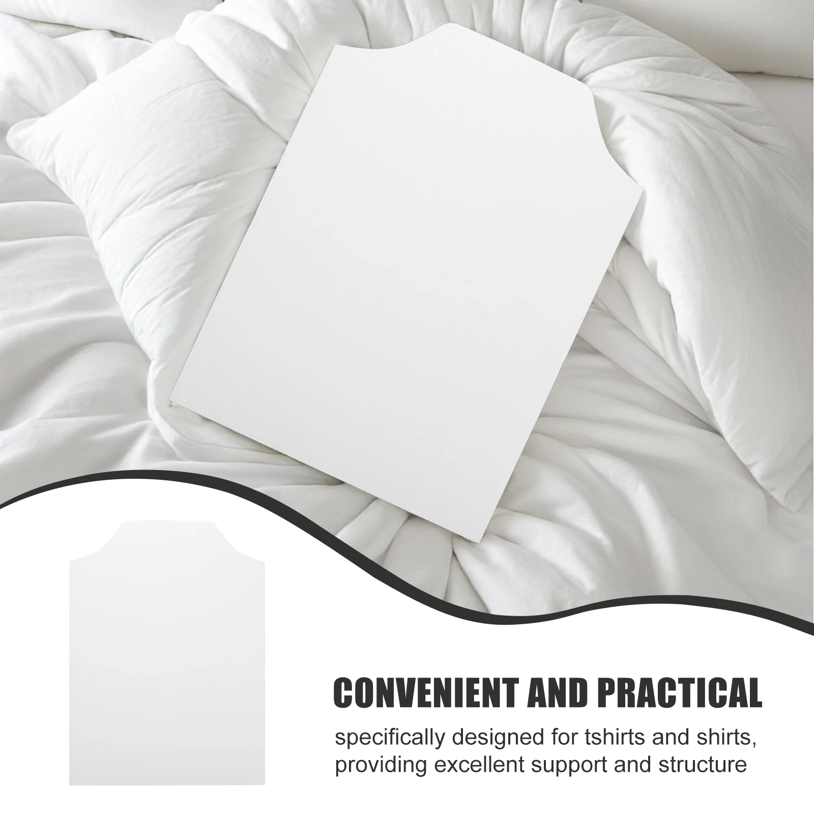 100 قطعة تغليف الملابس كرتون إدراج الأبيض 22x30 سنتيمتر شكل قميص ل تي شيرت للطي سطح أملس قوي