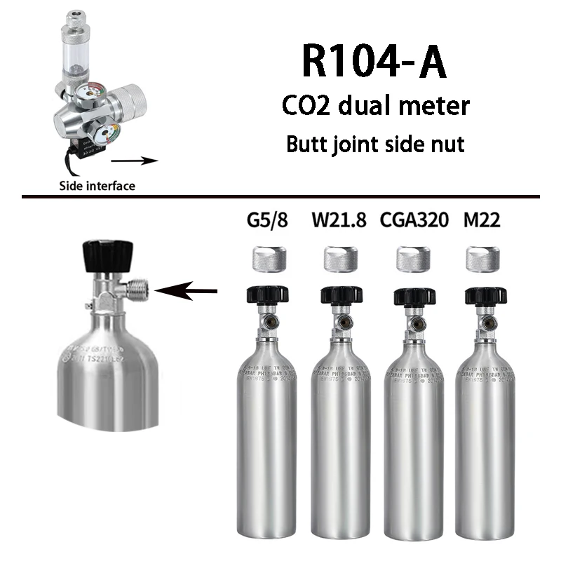 Régulateur de CO2 pour Aquarium AC100-240V, vanne électromagnétique, compteur de bulles, système de 