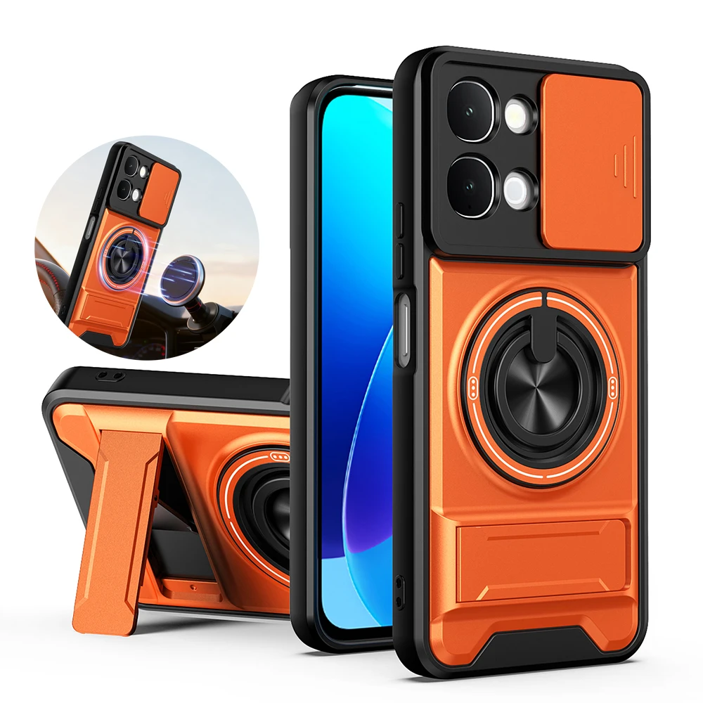 

Slide Camera Funda for VIVO Y51 Pro 5G Case Magnetic Stand Shockproof Protection Phone Cover Capa Funda