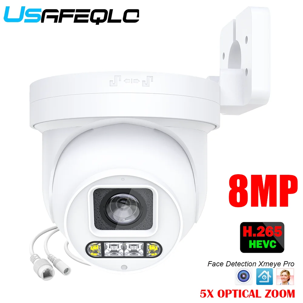 

Outdoor PTZ Camera 5X Optical Zoom 4MP 5MP 8MP 4K CCTV Security Bullet Camera 40M IR Night Vision Face Car Detection Xmeye Pro